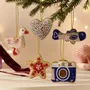 Other Christmas decorations - Embroidered beaded pendants in the morning - BAUBELS