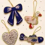 Other Christmas decorations - Embroidered beaded pendants in the morning - BAUBELS