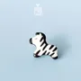 Broches - Zebra Wooden Pin - PINTONIK