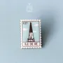 Brooches - Île de Ré Church Stamp Pin - PINTONIK