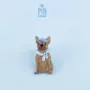 Broches - French Bulldog Wooden Pin - PINTONIK
