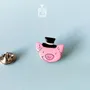 Broches - The Gentleman Pig - Wooden Pin - PINTONIK