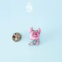 Brooches - Piggy Wooden Pin - PINTONIK