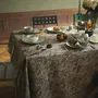 Linge d'office - Nappe en lin avec imprimé Perroquet, coloris Écume de Mer - CHAMOIS