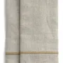 Linge de table textile - Serviettes en lin avec broderie - CHAMOIS