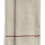 Linge de table textile - Serviettes en lin avec broderie - CHAMOIS