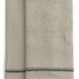 Linge de table textile - Serviettes en lin avec broderie - CHAMOIS