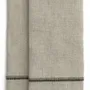 Linge de table textile - Serviettes en lin avec broderie - CHAMOIS