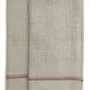 Linge de table textile - Serviettes en lin avec broderie - CHAMOIS
