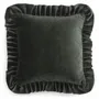 Fabric cushions - Velvet Cushion with Ruffle - CHAMOIS