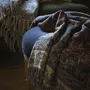Throw blankets - Blanket in Boiled Wool - CHAMOIS