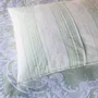 Beds - striped pillowcase - white and pistachio green - OTTOMANIA