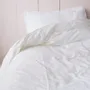 Lits - housse de couette en seersucker - blanc - OTTOMANIA