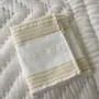 Beds - pillowcase, mustard yellow striped - OTTOMANIA