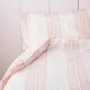 Beds - duvet cover, coral red stripes - OTTOMANIA