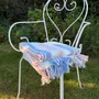Autres décorations de Noël - nappe rayée - blanc-bleu - OTTOMANIA