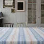 Other Christmas decorations - striped tablecloth - white-blue - OTTOMANIA