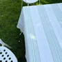 Autres décorations de Noël - nappe rayée - blanc-vert pistache - OTTOMANIA
