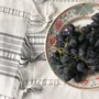 Other Christmas decorations - striped tablecloth - white-black - OTTOMANIA