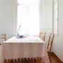 Autres décorations de Noël - nappe avec frange rouge corail - OTTOMANIA