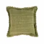 Coussins - La Housse de Coussin Jungle Fringe - Verte - BAZAR BIZAR LIVING