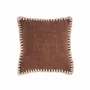 Cushions - The Espresso Edge Cushion Cover - Brown White - BAZAR BIZAR LIVING