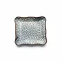 Everyday plates - The Lotus Ice Square Plate - Grey Brown - M - BAZAR BIZAR LIVING