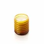 Bougeoirs et photophores  - Le Pot à Bougie Golden Hive - Miel - Large - BAZAR BIZAR LIVING