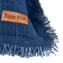 Coussins - La Housse de Coussin Azure Fringe - Bleu Indien - BAZAR BIZAR LIVING