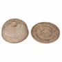 Platter and bowls - The Rattan Food Cover - Natural Brown - L - BAZAR BIZAR LIVING