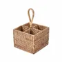 Storage boxes - The Rattan Cutlery Caddy N°4 - Natural Brown - BAZAR BIZAR LIVING