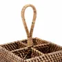 Storage boxes - The Rattan Cutlery Caddy N°4 - Natural Brown - BAZAR BIZAR LIVING