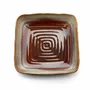 Everyday plates - The Smoked Horizon Square Plate - Brown Grey - M - BAZAR BIZAR LIVING