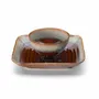 Everyday plates - The Smoked Horizon Square Plate - Brown Grey - M - BAZAR BIZAR LIVING
