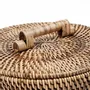 Storage boxes - The Rattan Bin Low - Natural Brown - BAZAR BIZAR LIVING