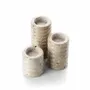 Bougeoirs et photophores  - Le Photophore Travertine Ripple T-Light - Beige - L - BAZAR BIZAR LIVING