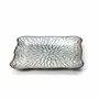 Everyday plates - The Lotus Ice Square Plate - Grey Brown - XL - BAZAR BIZAR LIVING
