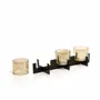 Bougeoirs et photophores  - Le Bougeoir Trio Noir - Noir - BAZAR BIZAR LIVING