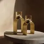 Candlesticks and candle holders - The Bow Glow T-light Holder - Gold - SET/2 - BAZAR BIZAR LIVING