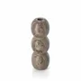 Bougeoirs et photophores  - Le Bougeoir Travertine Totem Taper - Gris - L - BAZAR BIZAR LIVING