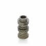 Candlesticks and candle holders - The Bidasar Marble Totemic Candle Holder - Green - BAZAR BIZAR LIVING