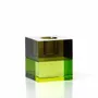 Candlesticks and candle holders - The Gem Blocks Candle Holder - Green Smoke - BAZAR BIZAR LIVING