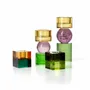 Candlesticks and candle holders - The Gem Blocks Candle Holder - Green Smoke - BAZAR BIZAR LIVING