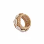 Kitchen utensils - The Rattan Shell Napkin Ring - Natural White - BAZAR BIZAR LIVING