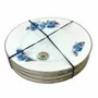 Formal plates - Set of four antique plates for dessert or brunch - CHARITY BOUGIES DE NY
