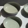 Everyday plates - Set of 7 handmade soup plates in grey glazed ceramic - OFFICE OBJETS
