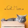 Cadeaux - Décoration Murale "Chat" en Fil de Fer "Cat Mom" - à punaiser - BIJOUX DE MUR