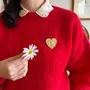 Bijoux - Broche coeur or - CHIC ALORS PARIS