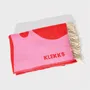 Plaids - Plaid en laine rose et rouge — KLEKKS NO. 8 - KLEKKS