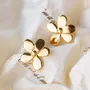 Bijoux - Boucles Mini Flora doré - CHIC ALORS PARIS